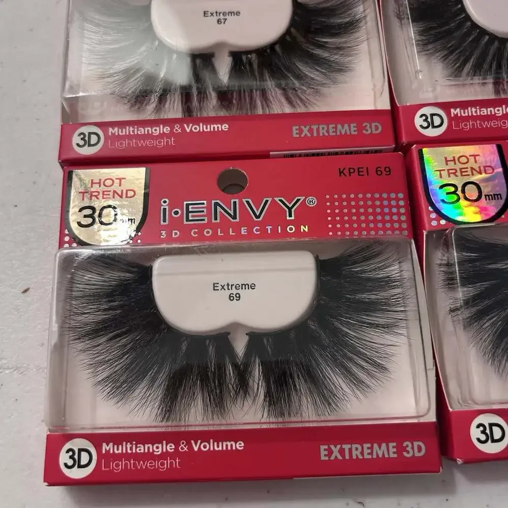 (5 PACK) Kiss I Envy Extreme 3D Lashes Multi-Angle & Volume 30MM NEW